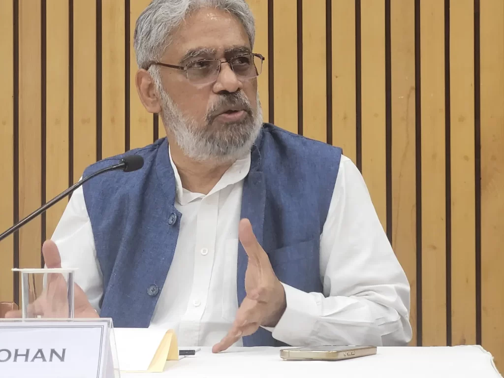 Journalist and strategic analyst C Raja Mohan at the Media Dialogue on The Media, Operation Sindoor and India’s Diplomatic Outreach